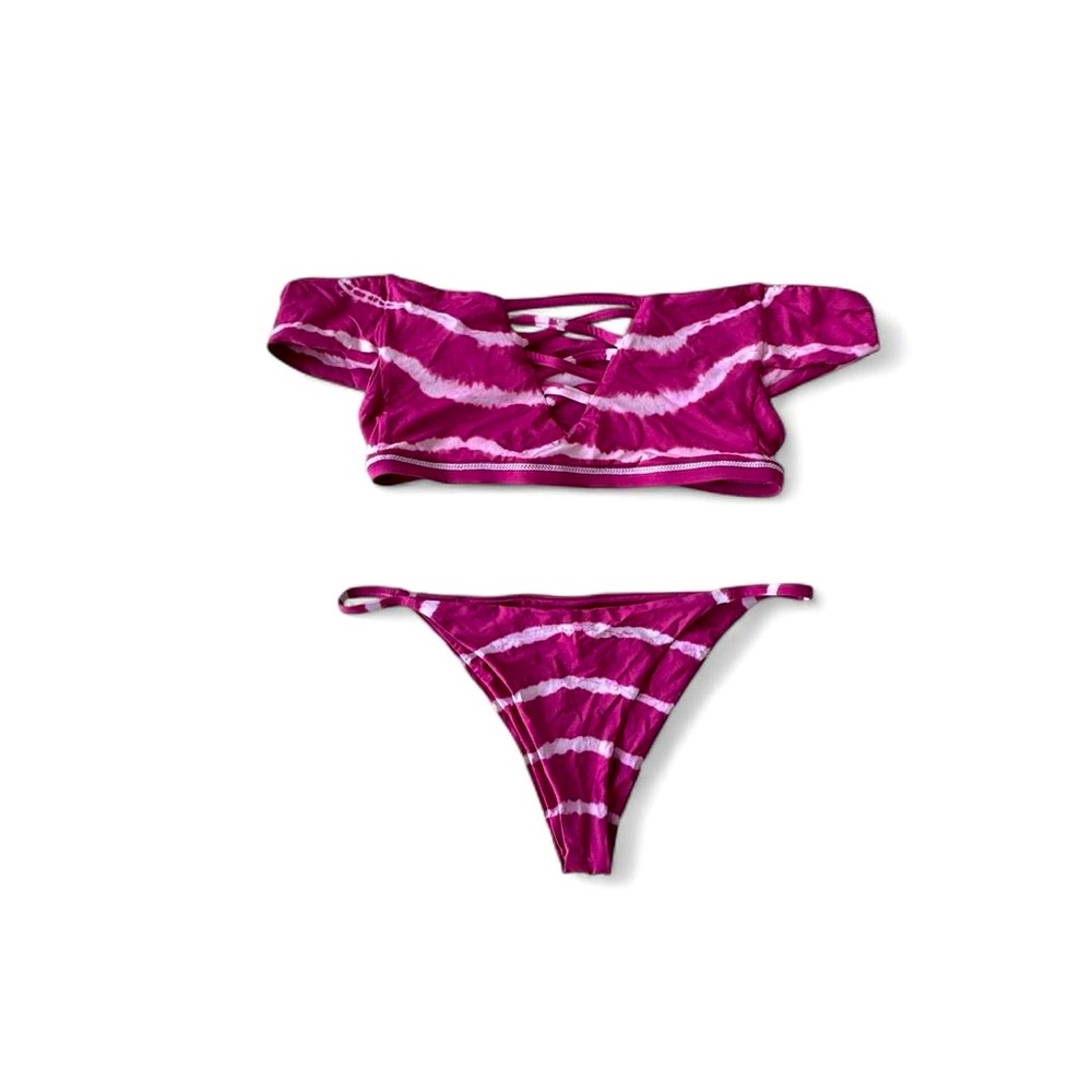 Frankie's Bikinis Pink Tie-Dye Bikini - Picture 2 of 3
